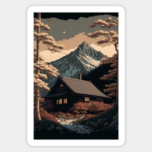 Rocky Mountain Hut Sticker